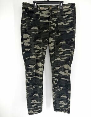 Pilcro and the Letterpress Women's High-Rise Skinny Camo Corduroy Jeans 31